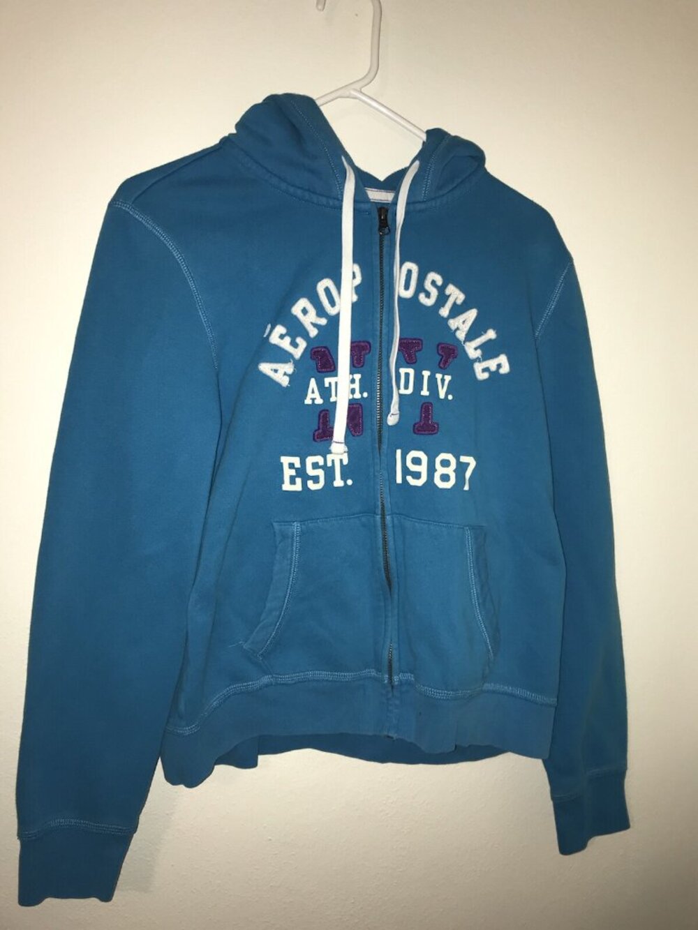 Aeropostale Hoodie Girls Youth XL Heavy Weight Full Zippered Front Pocket